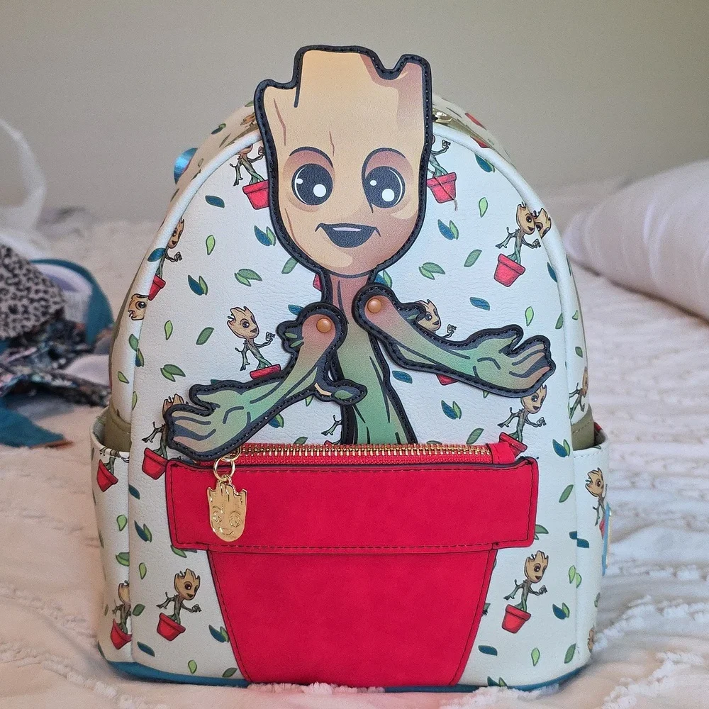Loungefly Disney Marvel Baby Groot Backpack Purse New